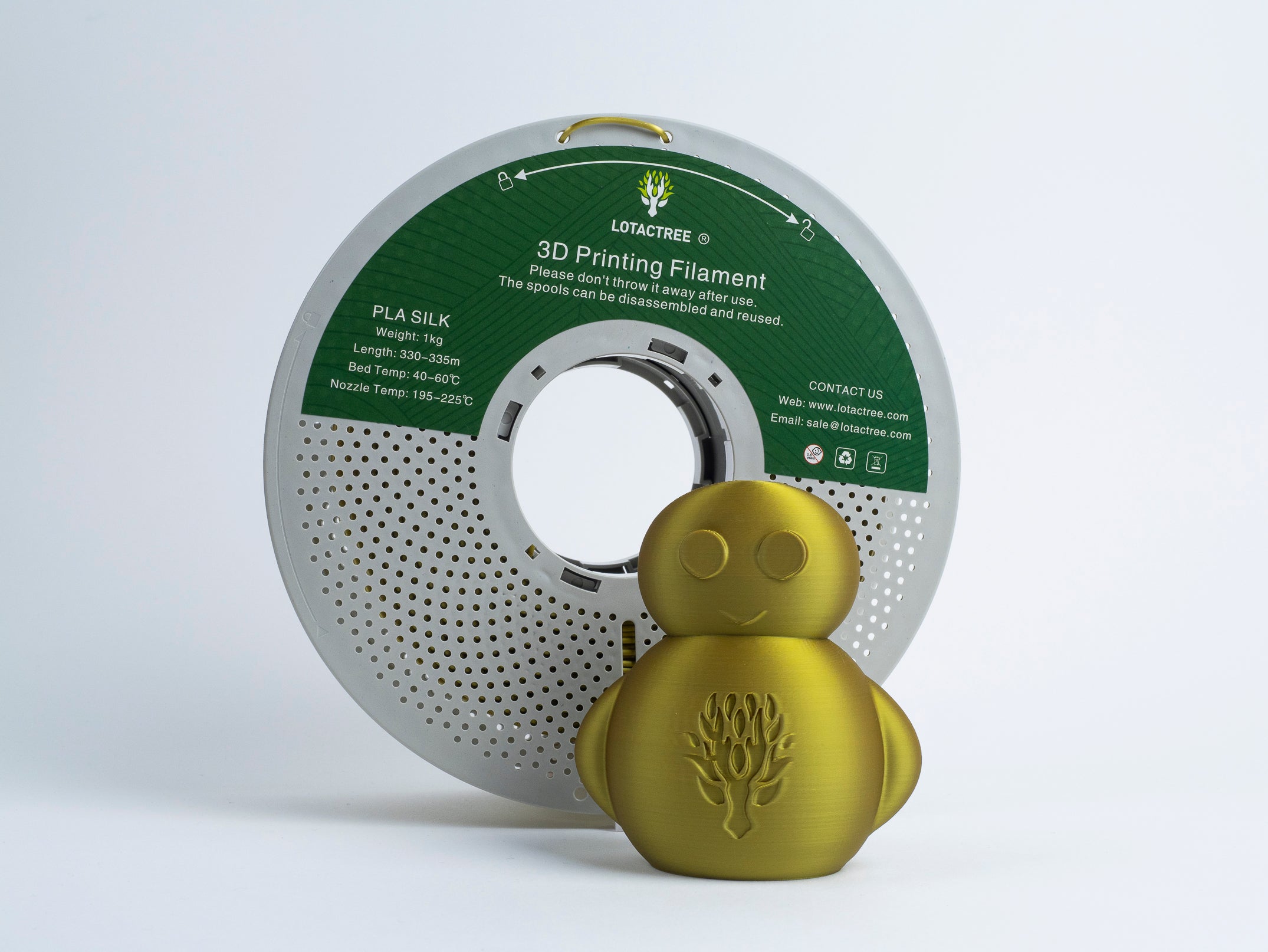 PLA SILK Greenish Gold