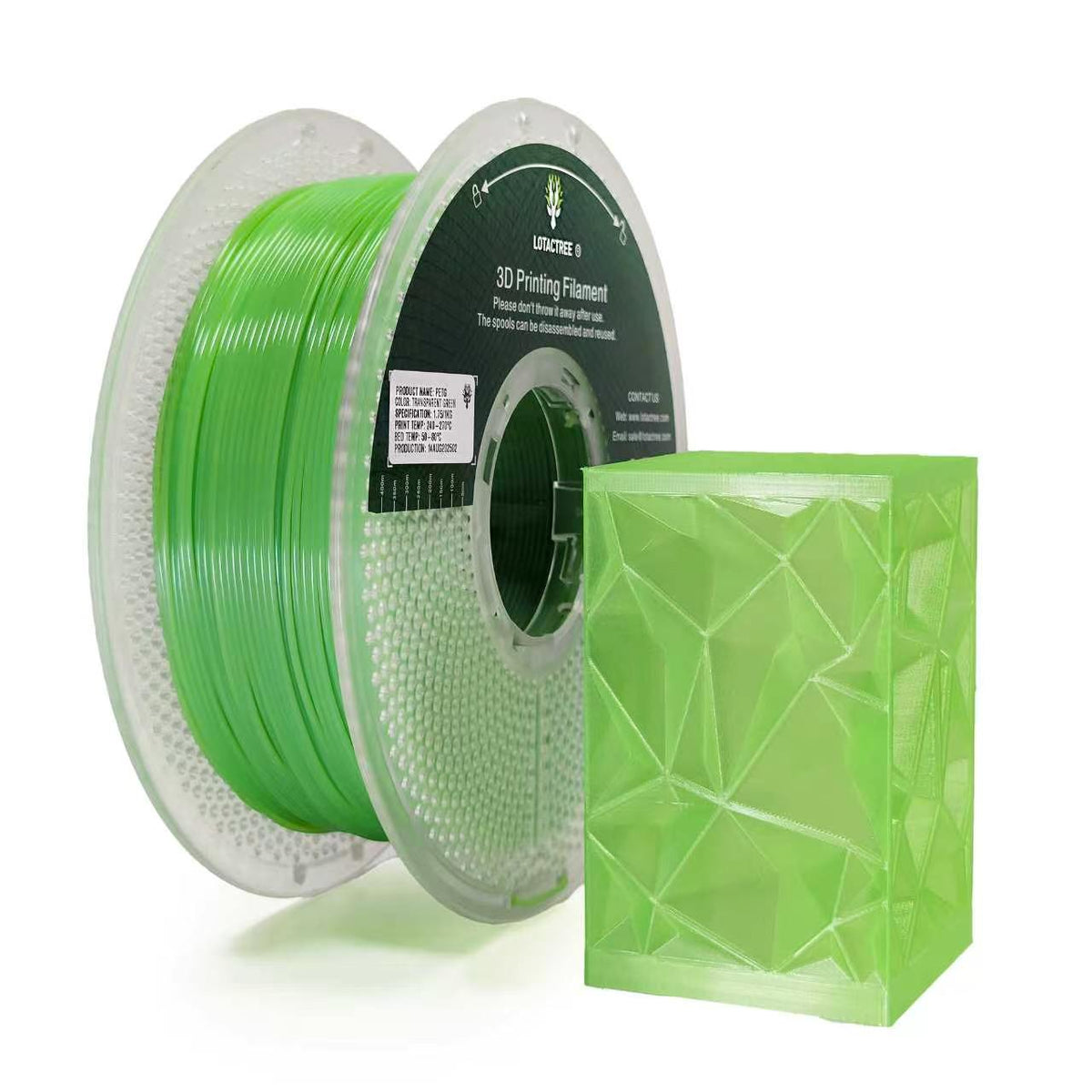PETG transparente Green