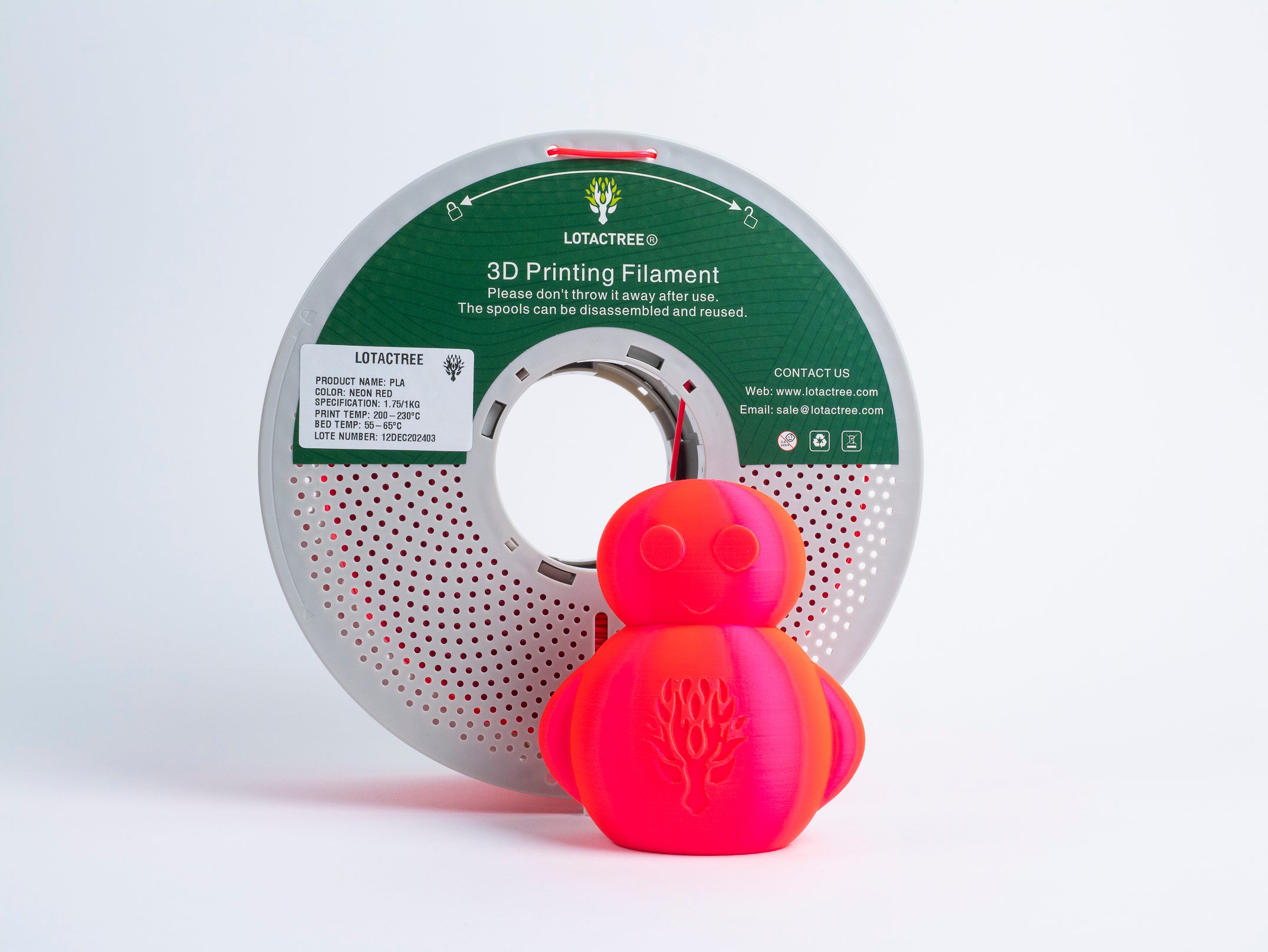 PLA Neon Red