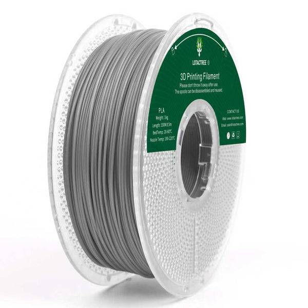 Filamento PLA Metalic Grey Lotactree 1.75mm — comprar filamento impresión 3D España