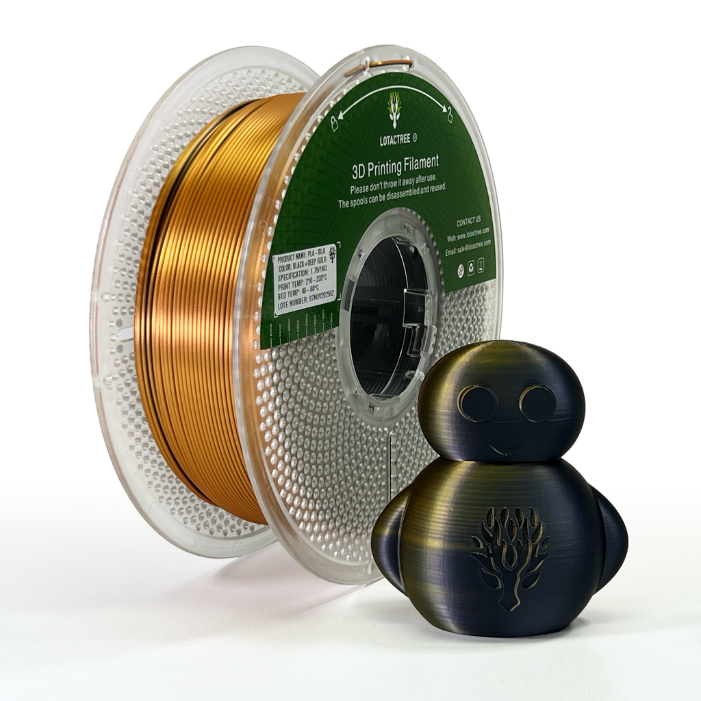 PLA SILK BLACK + DEEP GOLD